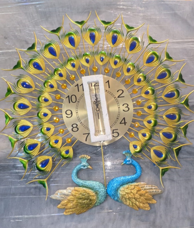 PEACOCK DESIGN WALL CLOCK